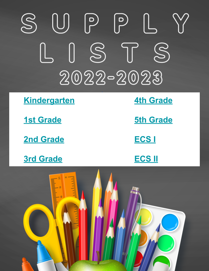  Supply Lists